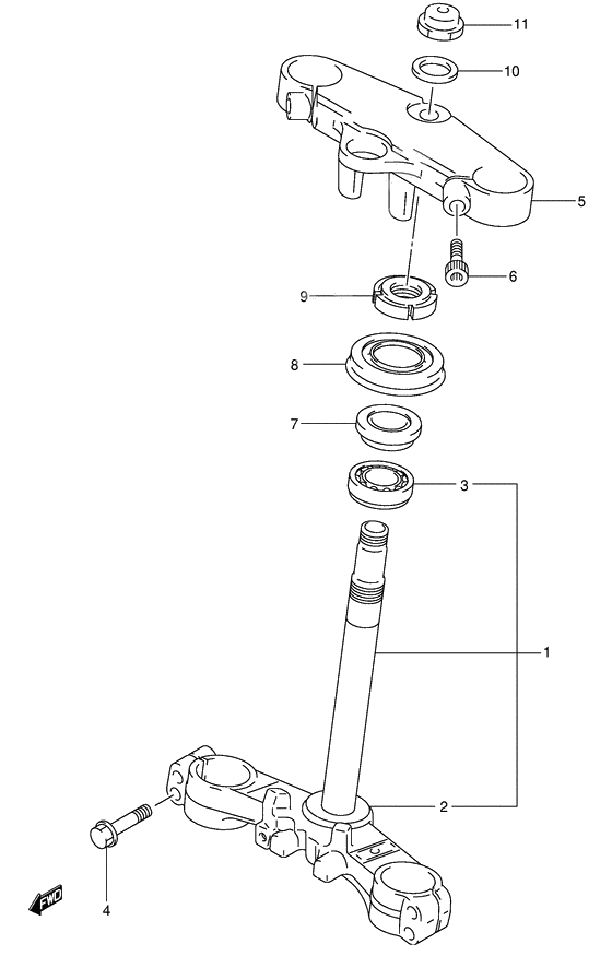 Steering stem              

                  Sv650sk1/sk2