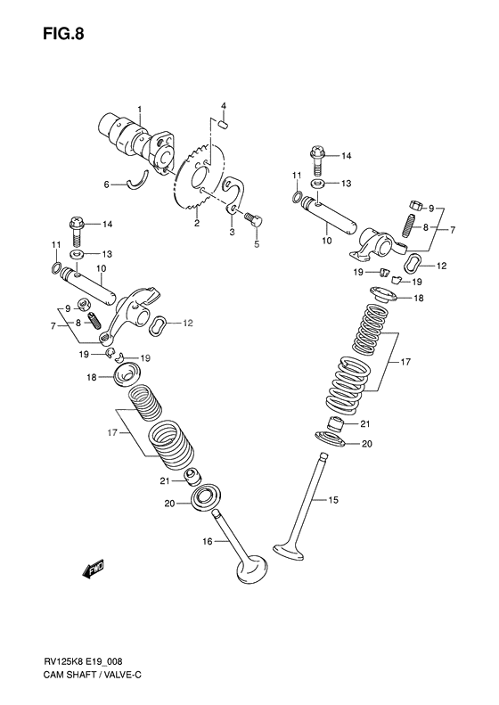 Camshaft/valve