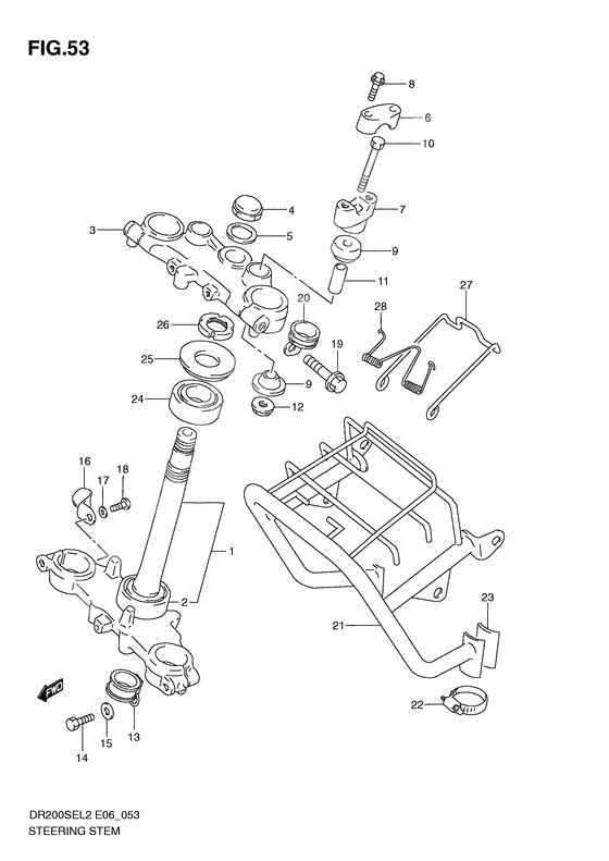 Steering stem              

                  Dr200sel2 e06