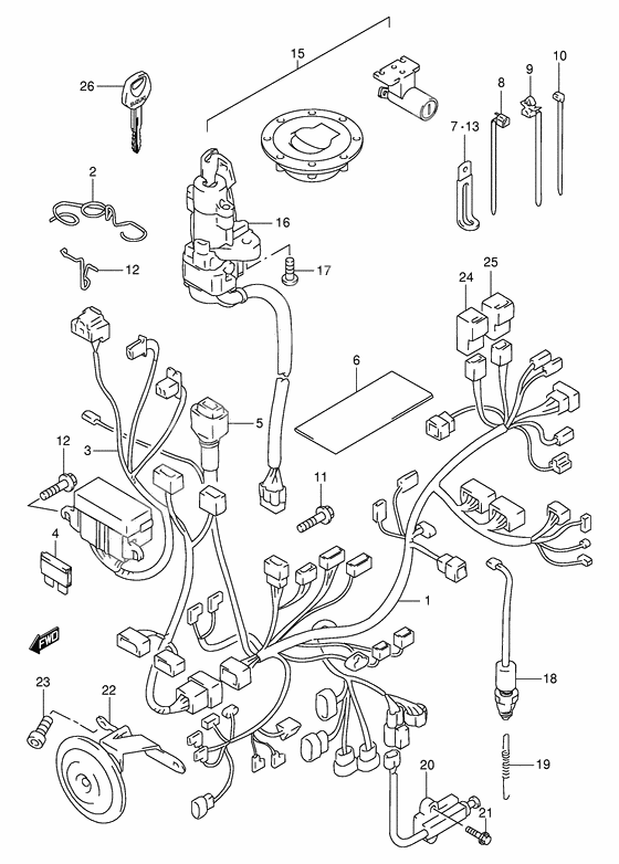 Wiring harness              

                  Model w/x/y/k1