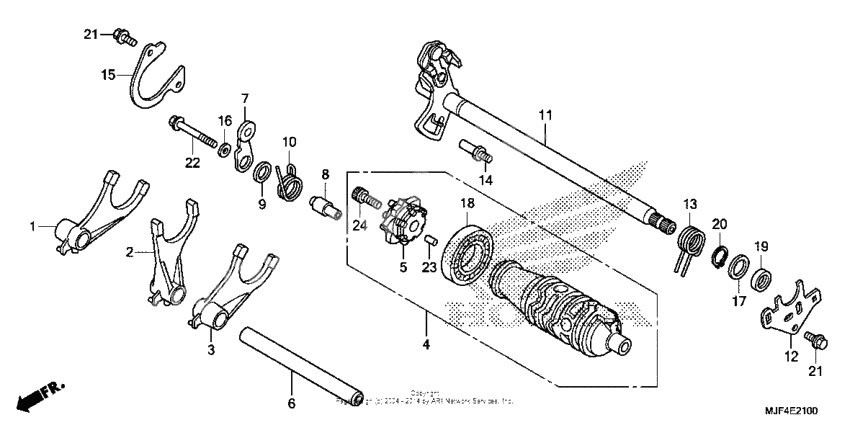 Gearshift drum (1)