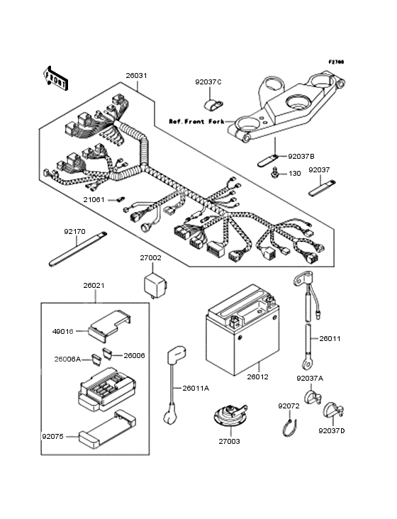 Chassis electrical equipment