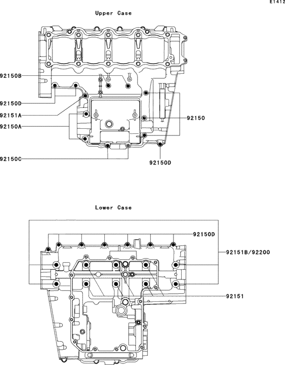 Crankcase bolt pattern