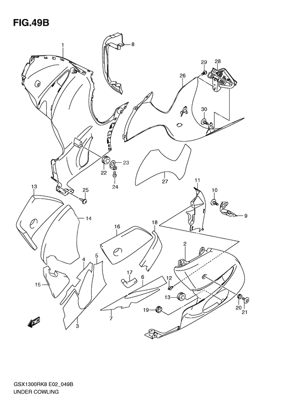 Under cowling              

                  Model l0