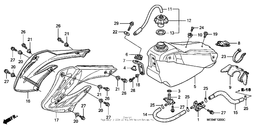 Fuel tank ('02-'04)