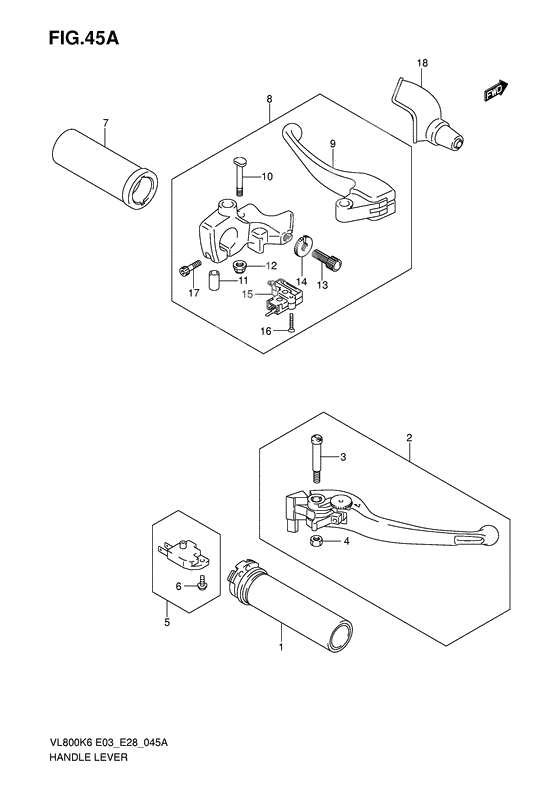 Handle lever              

                  Model k7/k8/k9/l0