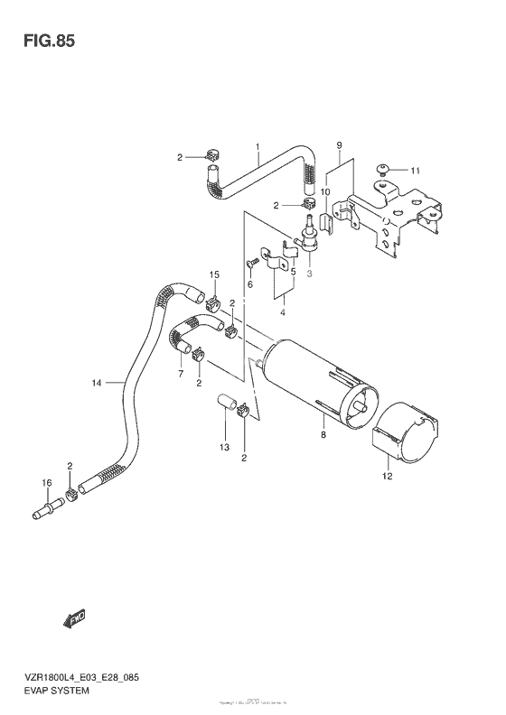 Система вентиляции бензобака (Vzr1800Zl4 E33)