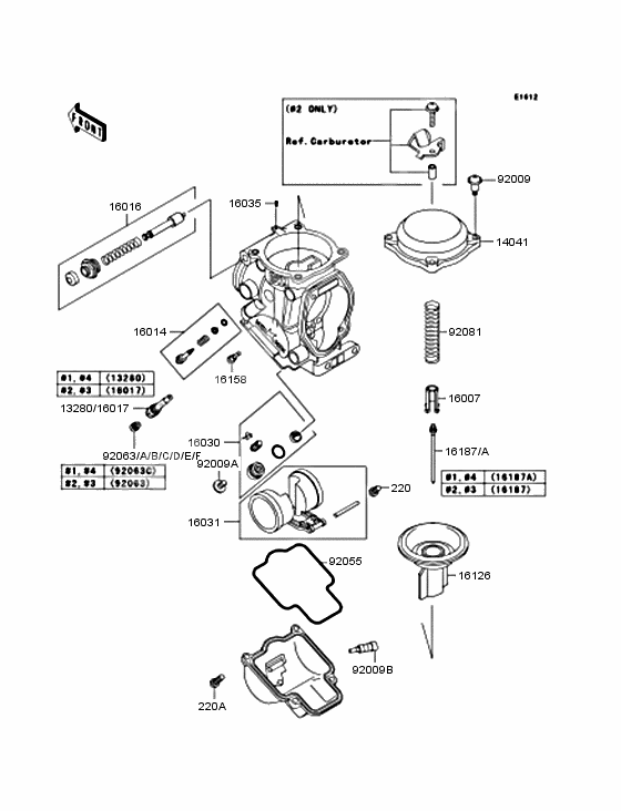 Carburetor parts