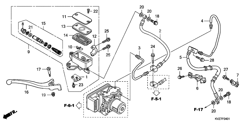 Front brake master cylinder              

                  NSS250A