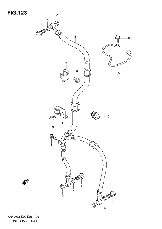 Front brake hose              

                  An400l1 e33