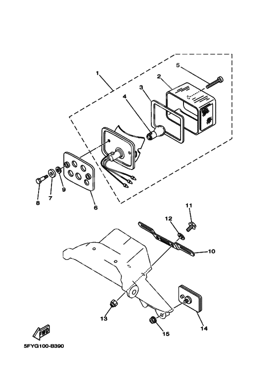 Taillight unit ass`y