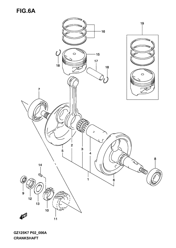 Crankshaft              

                  Model k4/k5/k6/k7