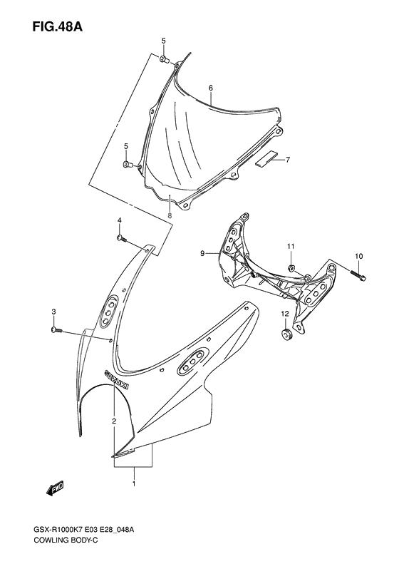 Cowling body              

                  Model k8