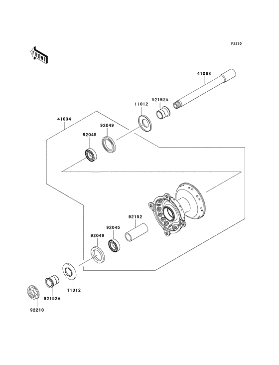 Front hub