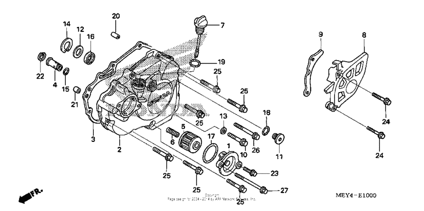 Left crankcase cover