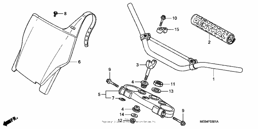 Handlebar + top bridge ('04-'07)