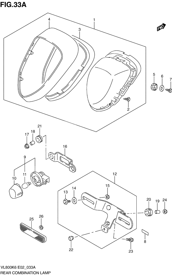 Rear combination lamp              

                  Model k9/l0