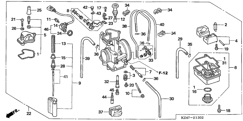 Carburetor assy              

                  CR125R4-7