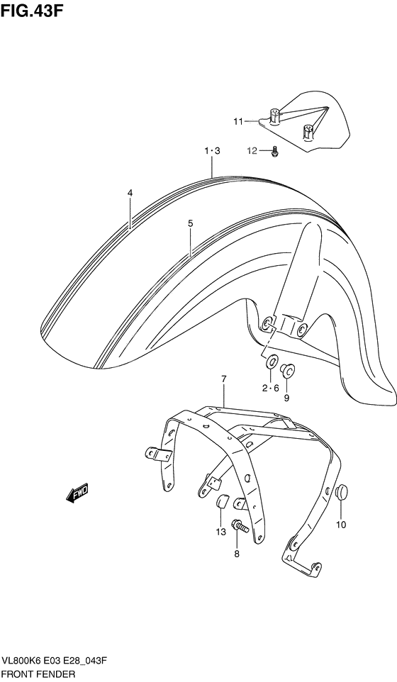 Front fender              

                  Model l0