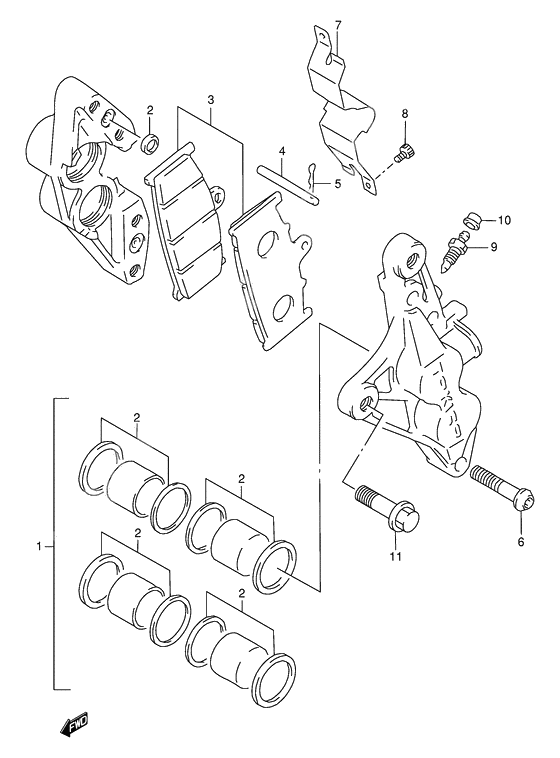 Front calipers