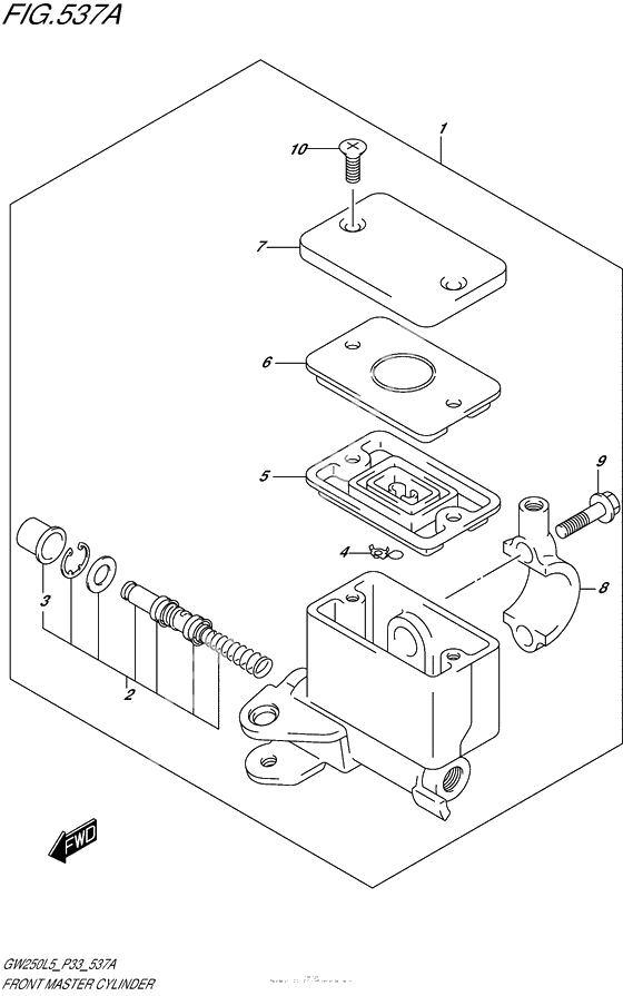 Передний тормозной цилиндр