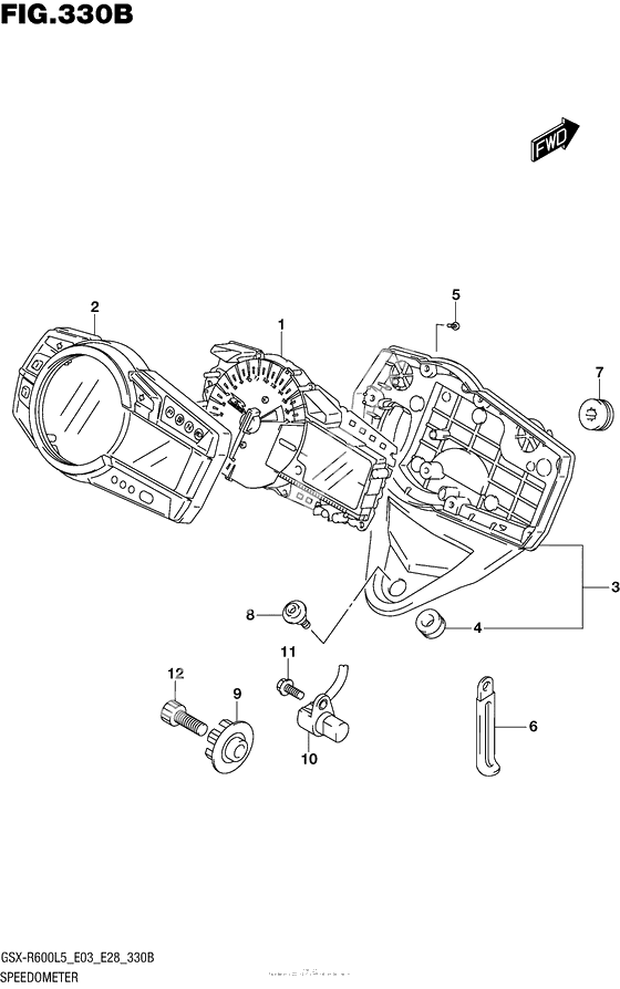 Speedometer (Gsx-R600L5 E28)