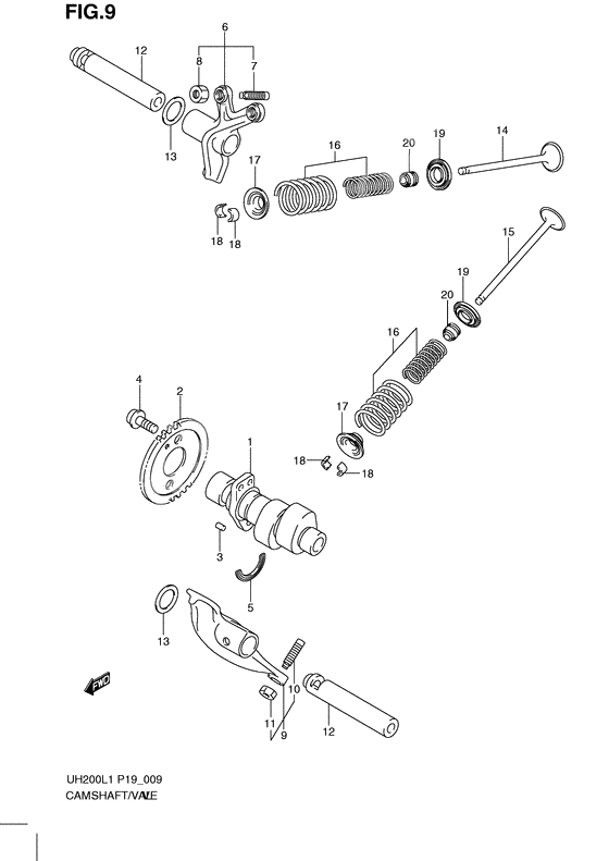 Camshaft/valve