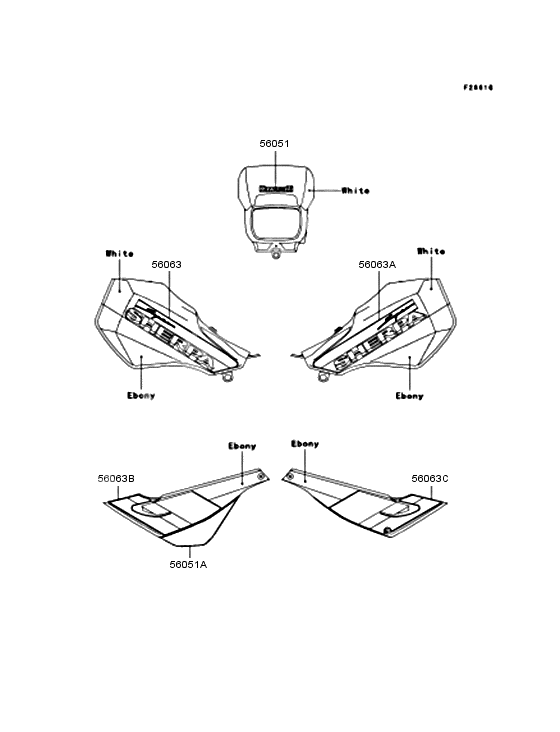 Decals              

                  エボニー/ホワイト; KL250-H4