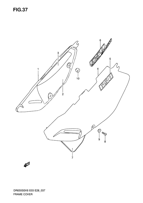 Frame cover              

                  Model k6/k7