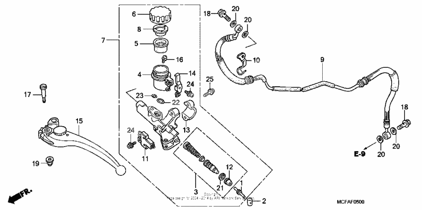 Главный цилиндр сцепления