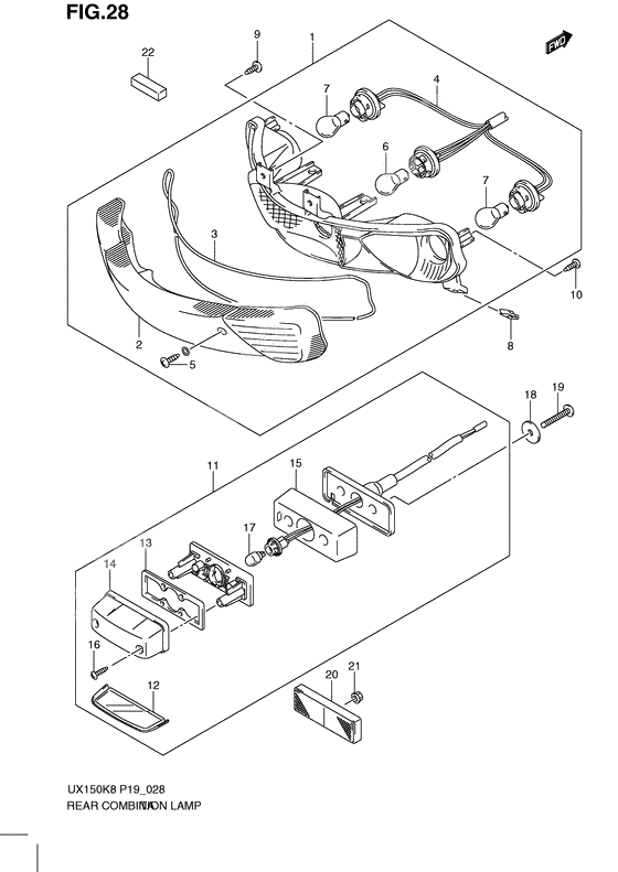 Rear combination lamp