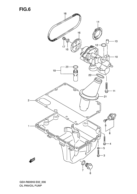 Oil pan - oil pump