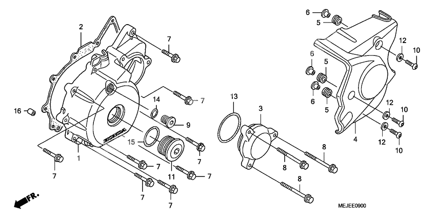 Left crankcase cover