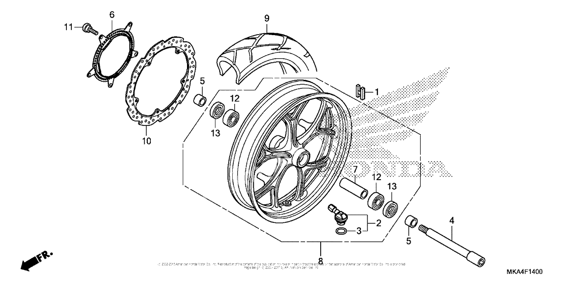 Передние колесо