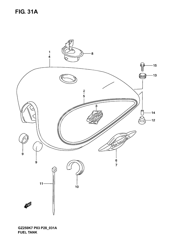 Tank fuel              

                  Model k4