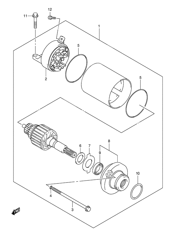 Starting motor              

                  Model y