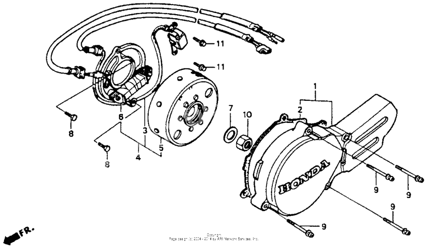 Left crankcase cover