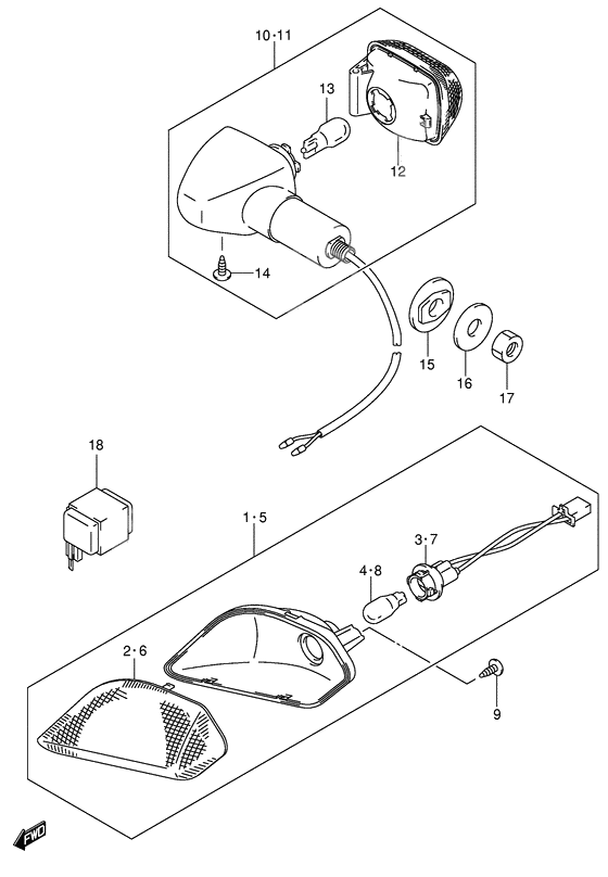 Front turn lamp