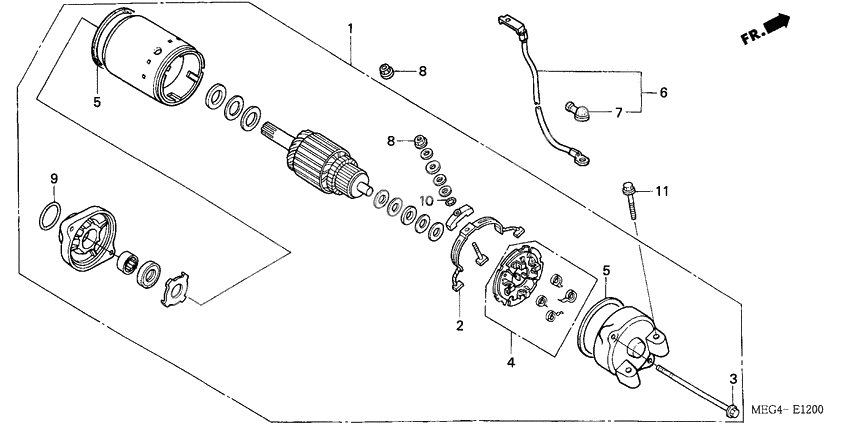 Starting motor
