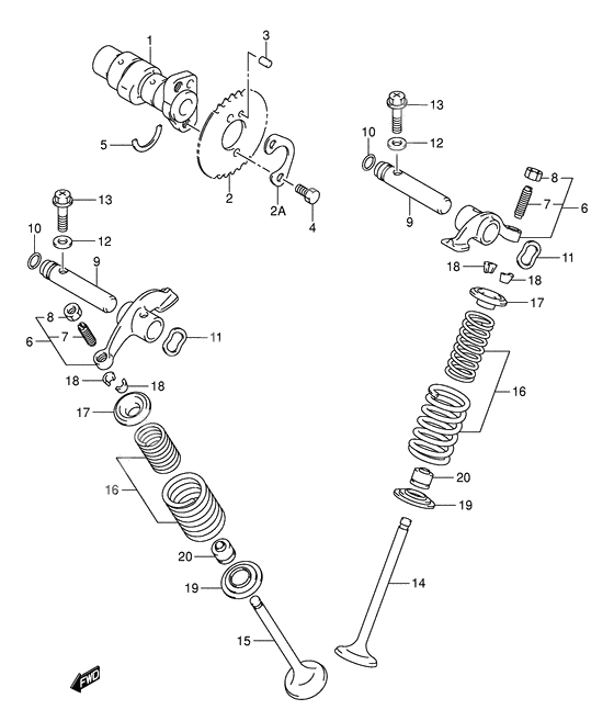 Camshaft/valve