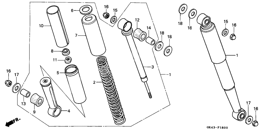 Rear cushion              

                  C50DF/LAG/G/DG/SN