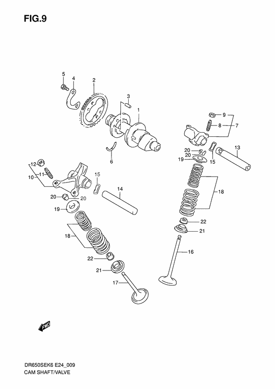 Cam shaft - valve