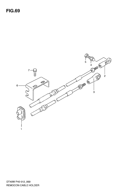 Remocon cable holder