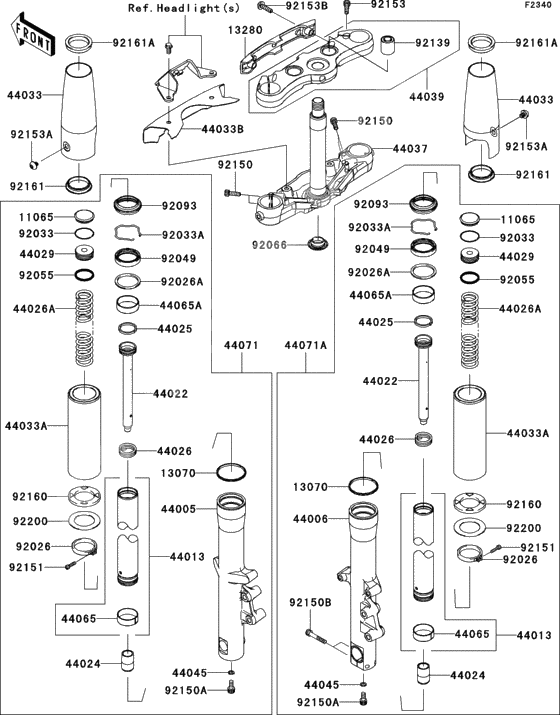 Front fork(1/2)