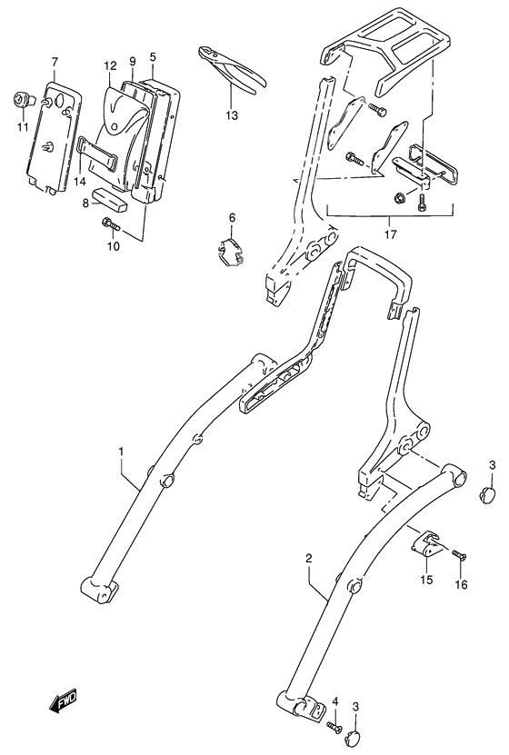 Frame handle grip