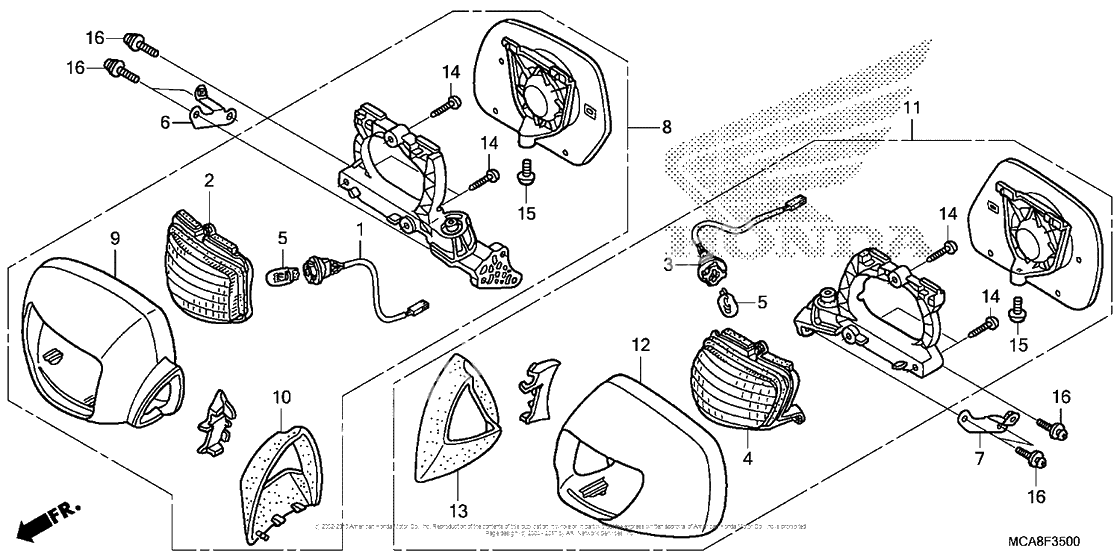 Turn signal + mirror