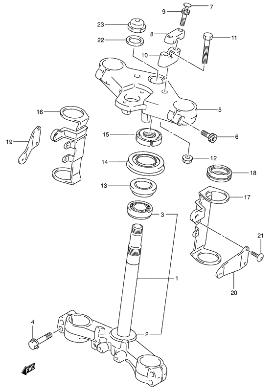 Steering stem              

                  Sv650k1/k2