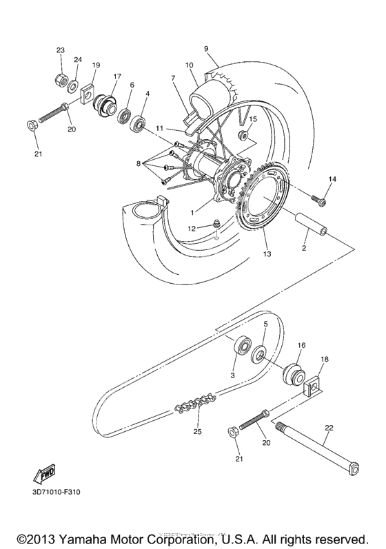 Заднее колесо
