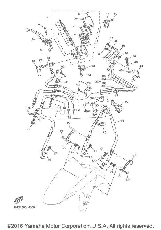 Передний тормозной цилиндр