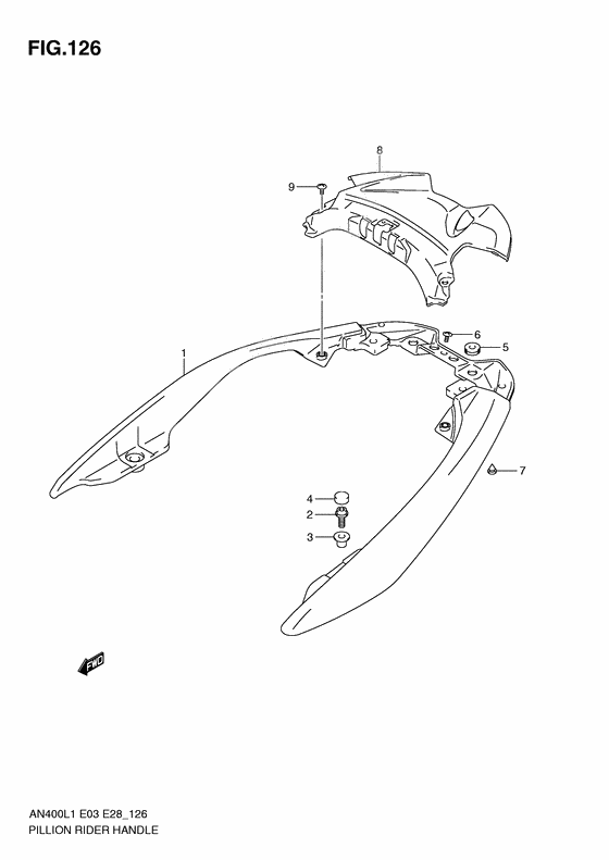 Pillion rider handle              

                  An400al1 e33